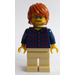 LEGO Man mit Plaid Shirt Minifigur