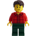 LEGO Man with Red Plaid Shirt Minifigure