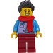 LEGO Man med Scarf Minifigur