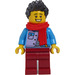 LEGO Man met Sjaal minifiguur