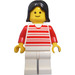 LEGO Mann mit Striped Hemd Minifigur