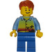 LEGO Man avec Sunset, Palms et Tousled Cheveux Figurine