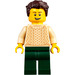 LEGO Man met Tan Sweater minifiguur