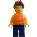 LEGO Hombre con TankTop y Chaleco salvavidas Minifigura