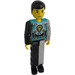 LEGO Man with Turquoise Torso and Mechanical Arm Technic Figure