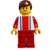 LEGO Mann mit Vertikal Striped oben Minifigur