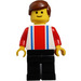 LEGO Man met Verticaal Striped Top minifiguur