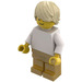 LEGO Man med Vit Skjorta Minifigur