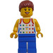 LEGO Marina Pige med Rainbow Stjerne Tank Top Minifigur