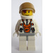 LEGO Mars Mission Astronaut met Helm en Haar Over Eye minifiguur