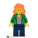 LEGO Mary Jane med Grön Jacka Minifigur