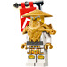 LEGO Master Wu with White Robe with Armor and Flag Minifigure