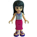 LEGO Maya with Magenta Skirt and Plaid Sleeveless Shirt Minifigure