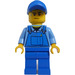 LEGO Mekaniker i Blå Overalls Minifigur