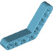 LEGO Medium azuurblauw Balk Krom 53 graden, 4 en 4 Gaten (32348 / 42165)