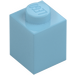 LEGO Medium Azure Brick 1 x 1 (3005 / 30071)