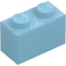 LEGO Medium Azure Brick 1 x 2 with Bottom Tube (3004)
