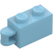 LEGO Medium Azure Brick 1 x 2 with Hinge Shaft (Flush Shaft) (34816)