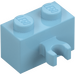 LEGO Medium Azure Brick 1 x 2 with Vertical Clip with Open &#039;O&#039; Clip (42925 / 95820)