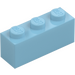 LEGO Средно лазурно Тухла 1 x 3 (3622 / 45505)