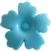 LEGO Mittleres Azure Blume mit Serrated Blütenblätter (93080)