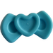 LEGO Mittleres Azure Haar Bow mit Herz Design (92355)