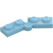 LEGO Medium Azure Hinge Plate 1 x 4 Swivel Assembly (1927 / 19954)