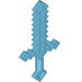LEGO Medium azuurblauw Minecraft Zwaard (18787)