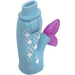 LEGO Medium Azure Minidoll Mermaid Hips and Tail with Pink Fin and White Scales (16530)