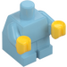 LEGO Mittleres Azure Minifigur Baby Körper mit Gelb Hände (25128)