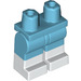 LEGO Medium azuurblauw Minifigure Heupen en benen met Wit Boots (3815 / 21019)