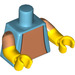 LEGO Medium Azure Nelson Muntz Minifig Torso (973 / 16360)