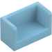 LEGO Medium Azure Panel 1 x 2 x 1 with Closed Corners (23969 / 35391)