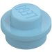 LEGO Medium azuurblauw Plaat 1 x 1 Rond (6141 / 30057)