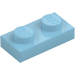 LEGO Medium Azure Plate 1 x 2 (3023 / 28653)