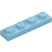 LEGO Středně azurová Deska 1 x 4 (3710)