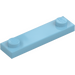 LEGO Medium Azure Plate 1 x 4 with Two Studs without Groove (92593)