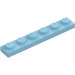 LEGO Medium asurblå Plate 1 x 6 (3666)