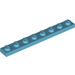 LEGO Medium Azure Plate 1 x 8 (3460)