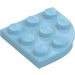 LEGO Medium Azure Plate 3 x 3 Round Corner (30357)