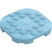 LEGO Azzurro medio Piastra 6 x 6 x 0.7 Rotondo Semicircle (66789)