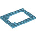 LEGO Mittleres Azure Platte 6 x 8 Trap Tür Rahmen Flush Pin Holders (92107)