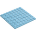 LEGO Medium Azure Plate 8 x 8 (41539 / 42534)