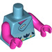 LEGO Azure moyen Poppy Minifig Torse (973 / 76382)