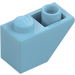 LEGO Medium azuurblauw Helling 1 x 2 (45°) Omgekeerd (3665)