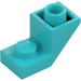 LEGO Medium Azure Slope 1 x 2 (45°) Inverted with Plate (2310)