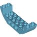 LEGO Medium azuurblauw Helling 2 x 8 x 2 Gebogen Omgekeerd Dubbele (11301 / 28919)