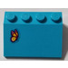 LEGO Mittleres Azure Steigung 3 x 4 (25°) mit Butterfly Aufkleber (3297)