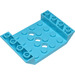 LEGO Medium Azure Slope 4 x 6 (45°) Double Inverted with Open Center with 3 Holes (30283 / 60219)