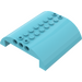 LEGO Medium azuurblauw Helling 8 x 8 x 2 Gebogen Dubbele (54095)